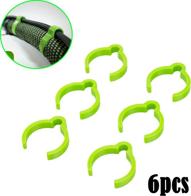 Festool CT Staubabsaugung Stecker-it Kabel zu D27 Schlauch Clips, 6 Stück, Grün, 34 mm Durchmesser - Bild 1