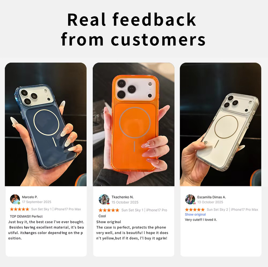 Apple Luxus-Schutzhülle für iPhone 17/18 Pro Max, 17 Air und 17/18 Pro mit magnetischer kabelloser Ladeabdeckung in Weiß - Bild 4