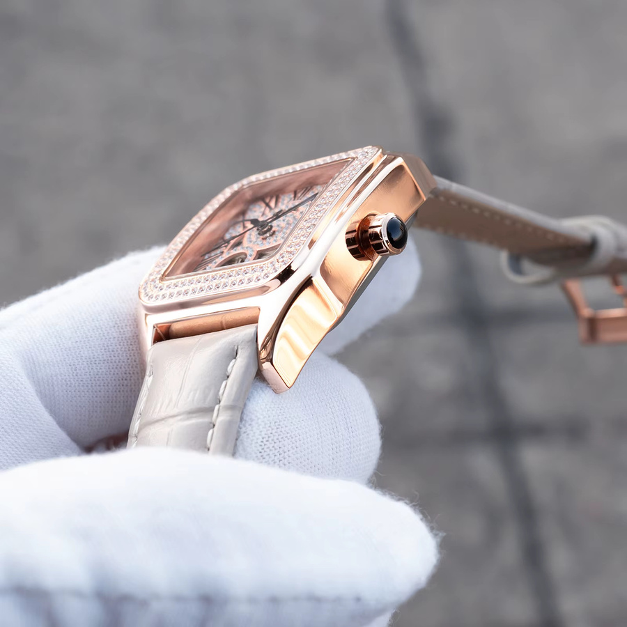 Folli Follie Armbanduhr, Automatik, Roségold, Diamant, Leder, Damen - Bild 2
