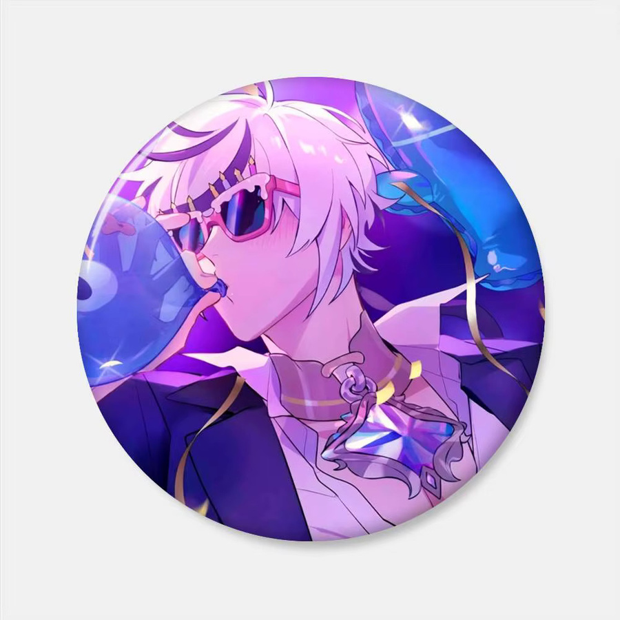 Kayou Game N-Nu Carnival Anime Anstecknadeln rund, bunte Accessoires für Rucksack und Hut - Bild 4