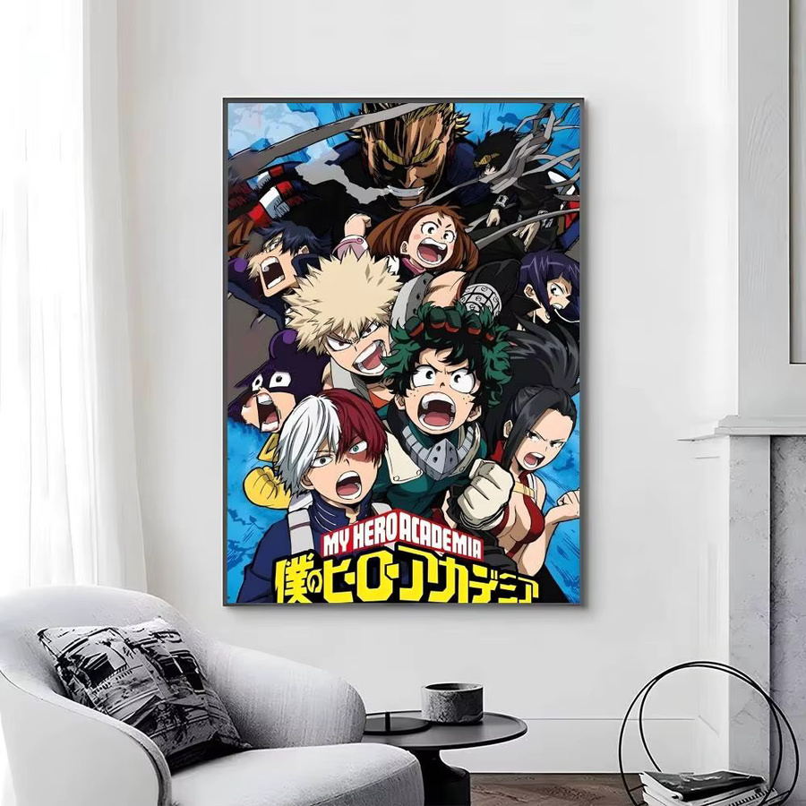 Selbstklebendes Cartoon-Poster My Hero Academia als Papierdruck in Mehrfarben für deine Wandgestaltung - Bild 6