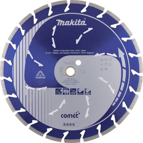 Makita Diamanttrennscheibe COMET in Blau, Durchmesser: 350 mm, Bohrung: 25,4 mm - Bild 1