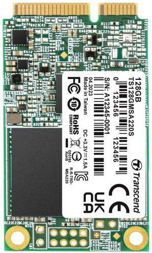 Transcend 220S mSATA SSD 128 GB Serial ATA III 3D NAND TS128GMSA220S - Bild 1