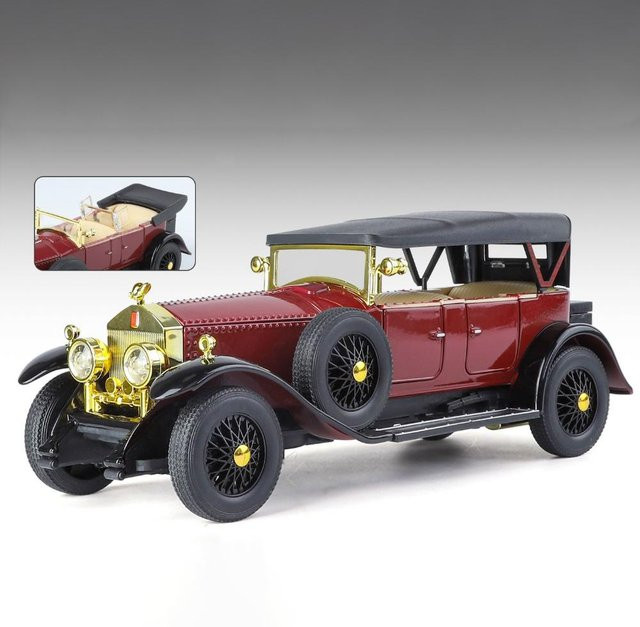 Linyi toy car Rolls Royce Phantom I 1925, Modellauto, 1:24, Metall, ab 14 Jahren - Bild 1