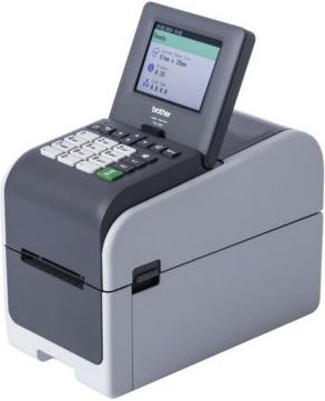 Brother Etikettendrucker TD-2350DSA203 Thermodirektdrucker mit Farbdisplay in Grau mit USB, LAN, Wi-Fi und Bluetooth - Bild 1