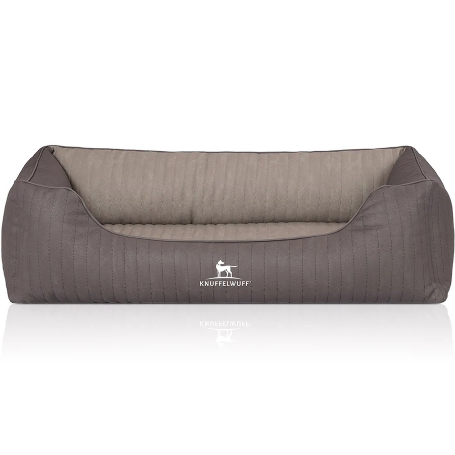 Knuffelwuff Hundebett Outlander Orthopädisch aus Kunstleder in Grau, B: 120 cm, T: 85 cm - Bild 2
