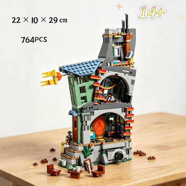 Potdemiel Harry Potter Luna Lovegoods Haus Modellbausatz, 764 Teile, ab 14 Jahren - Bild 1