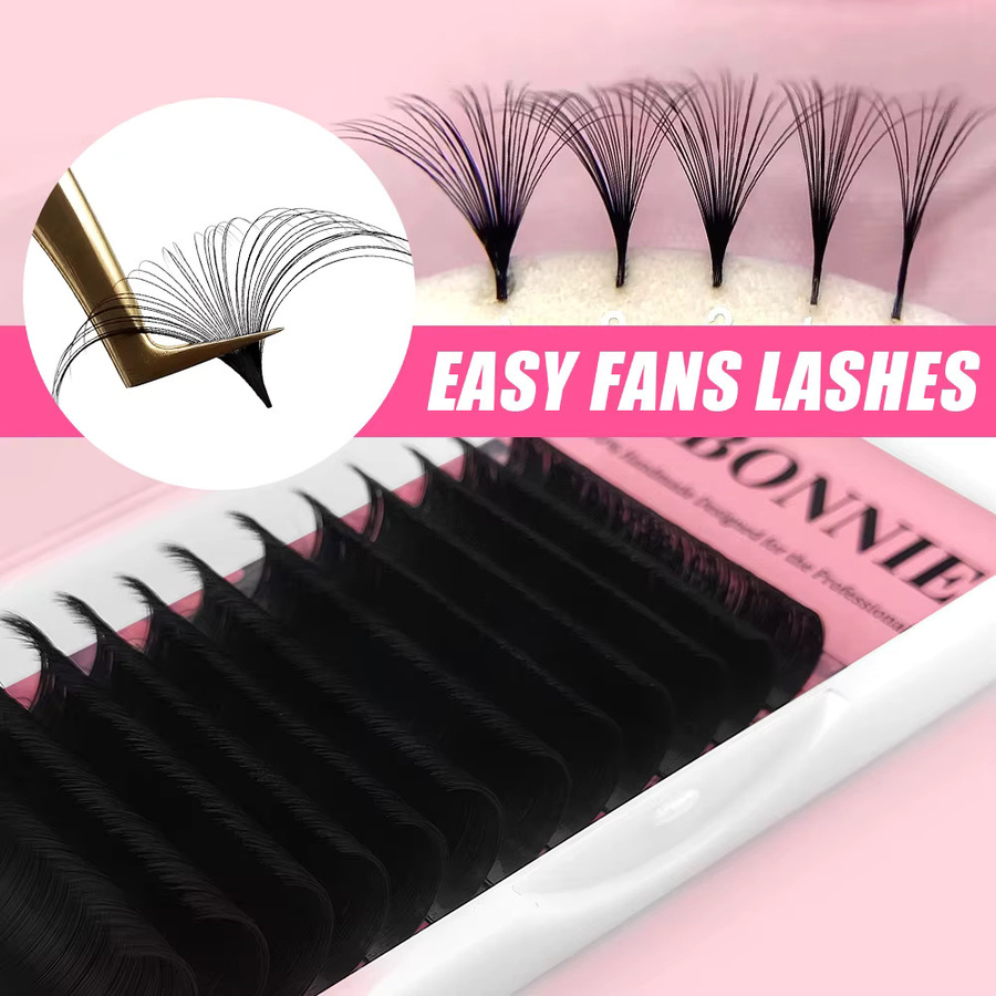 ABONNIE Matte Easy Fan Lashes 8–22 mm, CC CC D DD, Unisex - Bild 4