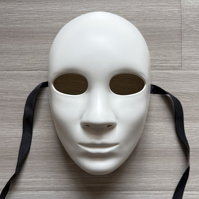 Vmonke Leere Gesichtsmaske, Weiß, Kunststoff - Bild 1