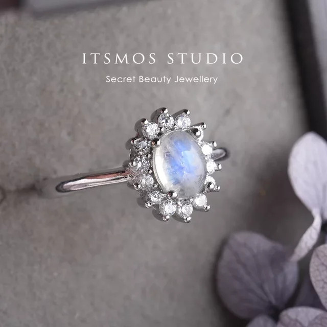 Itsmos Ring, Mondstein, Zirkonia, Silber, Damen - Bild 1