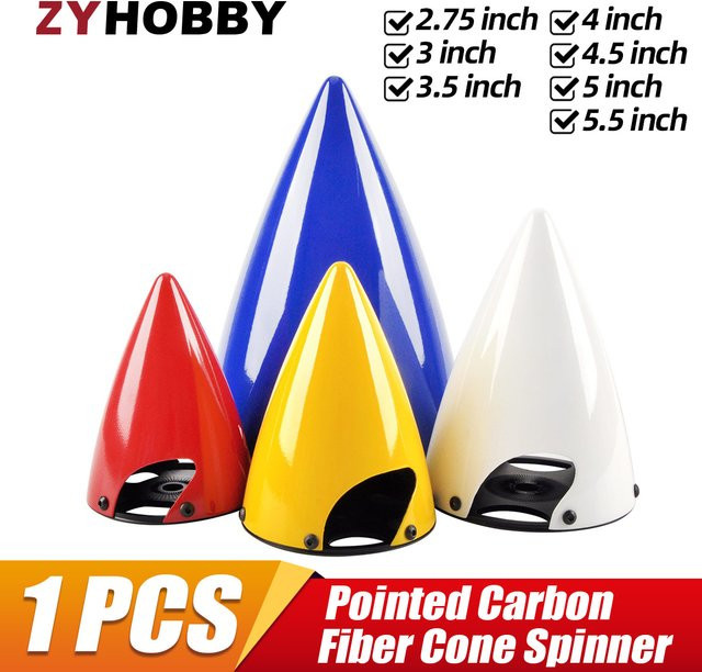 ZYHOBBY Carbon Fiber Kegel Spinner Propeller Abdeckung für RC Flugzeug Modell - Bild 1