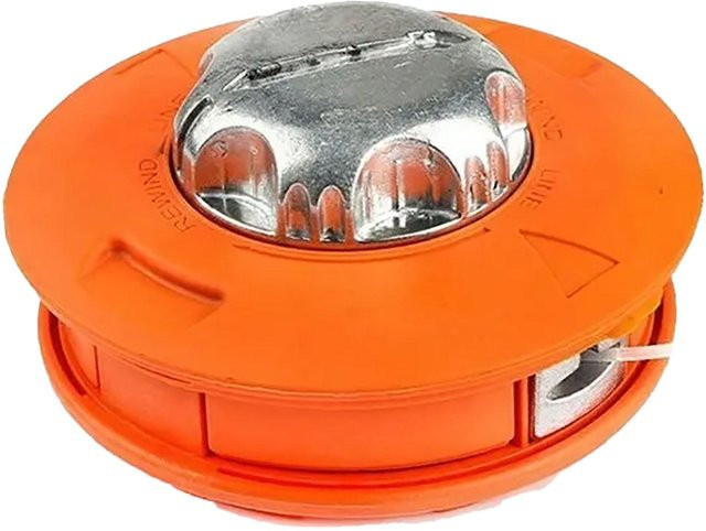 TOMTOP JMS Demontagefreier Trimmerkopf aus Kunststoff und Aluminium in Orange für Gartenmähmaschinen - Bild 1
