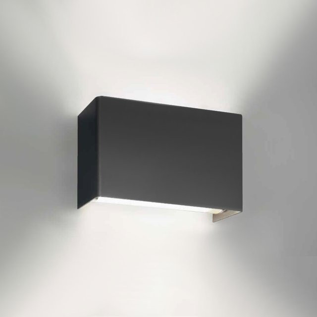 TeamItalia Simply Parete 17 LED-Wandleuchte in Schwarz mit warmweißem Licht (2700K) - Bild 1
