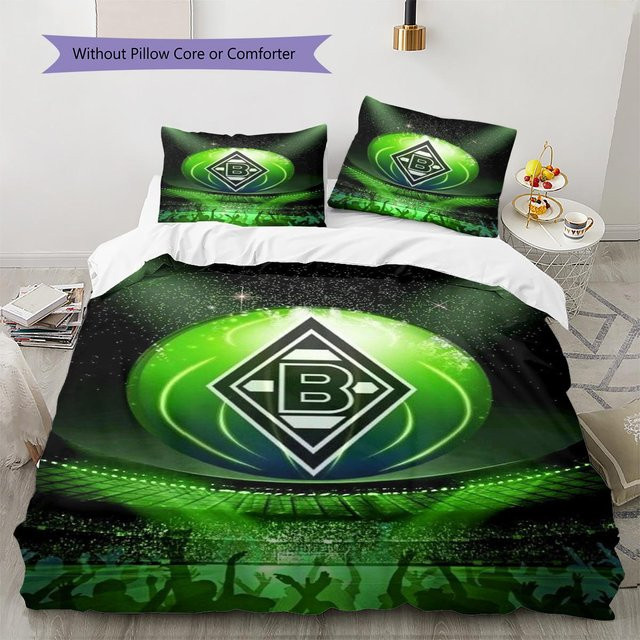 Borussia Mönchengladbach Bettwäsche Set mit Muster aus Polyester, 1 Bettbezug und 2 Kissenbezüge, B/H: 250 x 220 cm - Bild 1