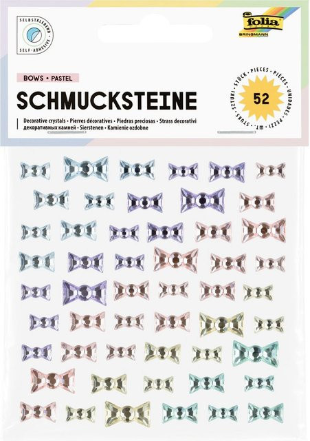 Schmucksteine Schleifen in Pastellfarben - Bild 1