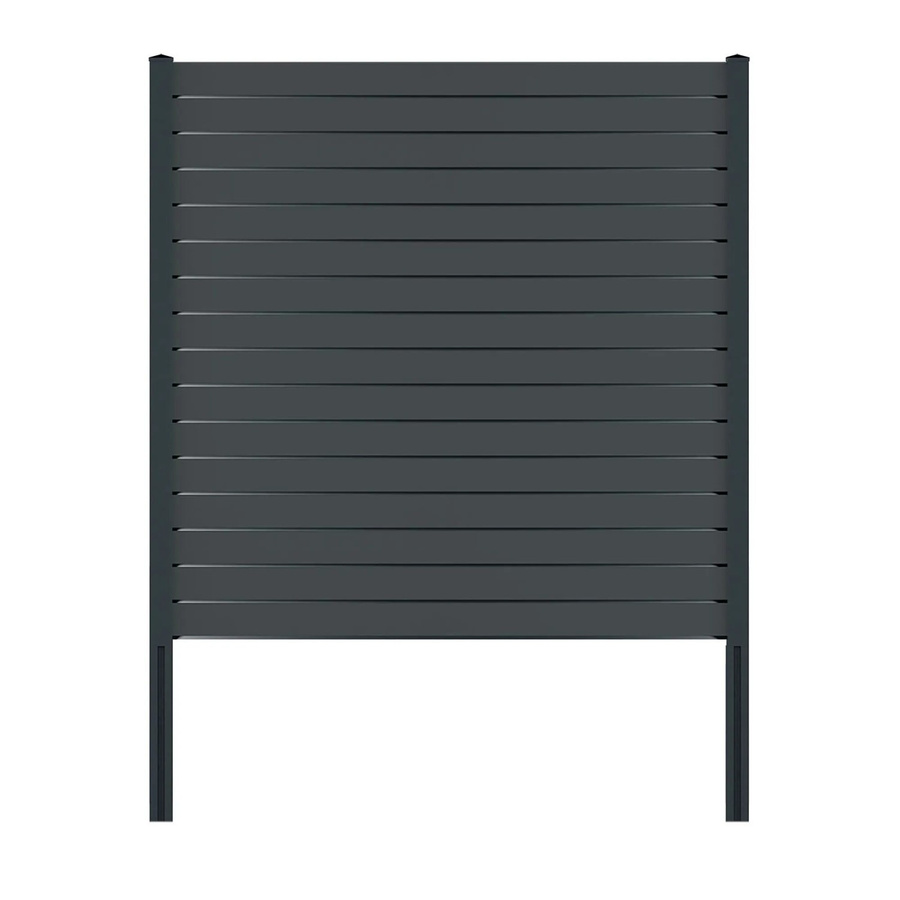 Vidual Sichtschutzzaun Pure 100 Rhombus aus Aluminium in Anthrazit, Höhe: 175 cm, Breite: 30,14 m - Bild 2