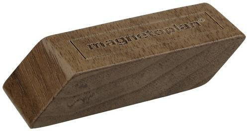 Magnetoplan Magnet Design Wood Magnets aus Walnussholz, braun, 4er-Set, L x B x H: 60 x 20 x 13 mm - Bild 1