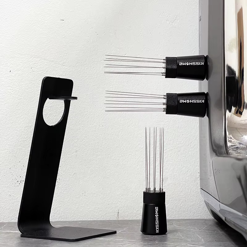 KISSHOME WDT-Tool Magnetischer Espresso-Rührer in Schwarz für Delonghi Breville E61 Siebträger Barista-Zubehör - Bild 6