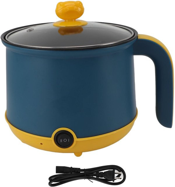 Elektrischer Mini-Hot Pot von OutsideWorld in Blau mit 1,8 l Volumen, 600 W Leistung und antihaftbeschichteter Edelstahl-Innenbeschichtung mit 2 einstellbaren Stufen - Bild 1