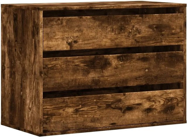vidaXL Kommode Räuchereiche in Braun aus Holzwerkstoff B/T/H: 80 x 41 x 58 cm - Bild 1