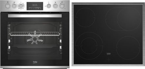 Beko Herdset BBUM12320XMPE in Edelstahl - Bild 1