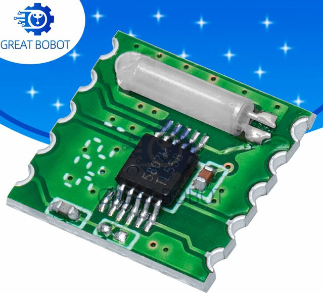 baishundianzi FM-Stereo-Radiomodul RDA5807M Funkmodul für Arduino RRD – 102V2.0 in Grün - Bild 1