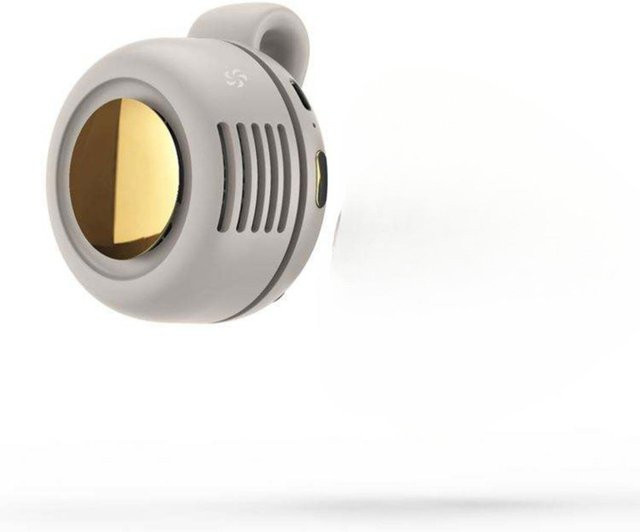 Tragbarer Mini-Ventilator von JR-Studio in Weiß mit 3 Geschwindigkeitsstufen und USB-Wiederaufladung - Bild 1