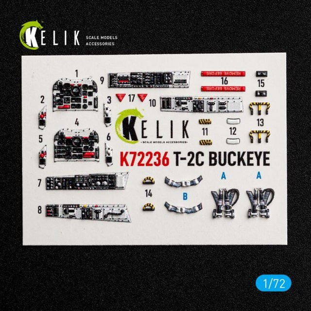 Buckeye T-2C Buckeye Interior 3D-Decals, Wolfpack - Bild 1