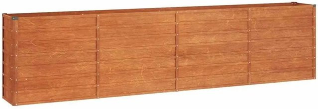 DELUKE Hochbeet ISAK aus Cortenstahl in Braun-antik, B/T/H: 320 x 40 x 77 cm - Bild 1