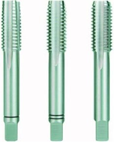 RUKO Handgewindebohrer UNC DIN 352 HSS geschliffen Silber aus Edelstahl Nr. 10 - Bild 1