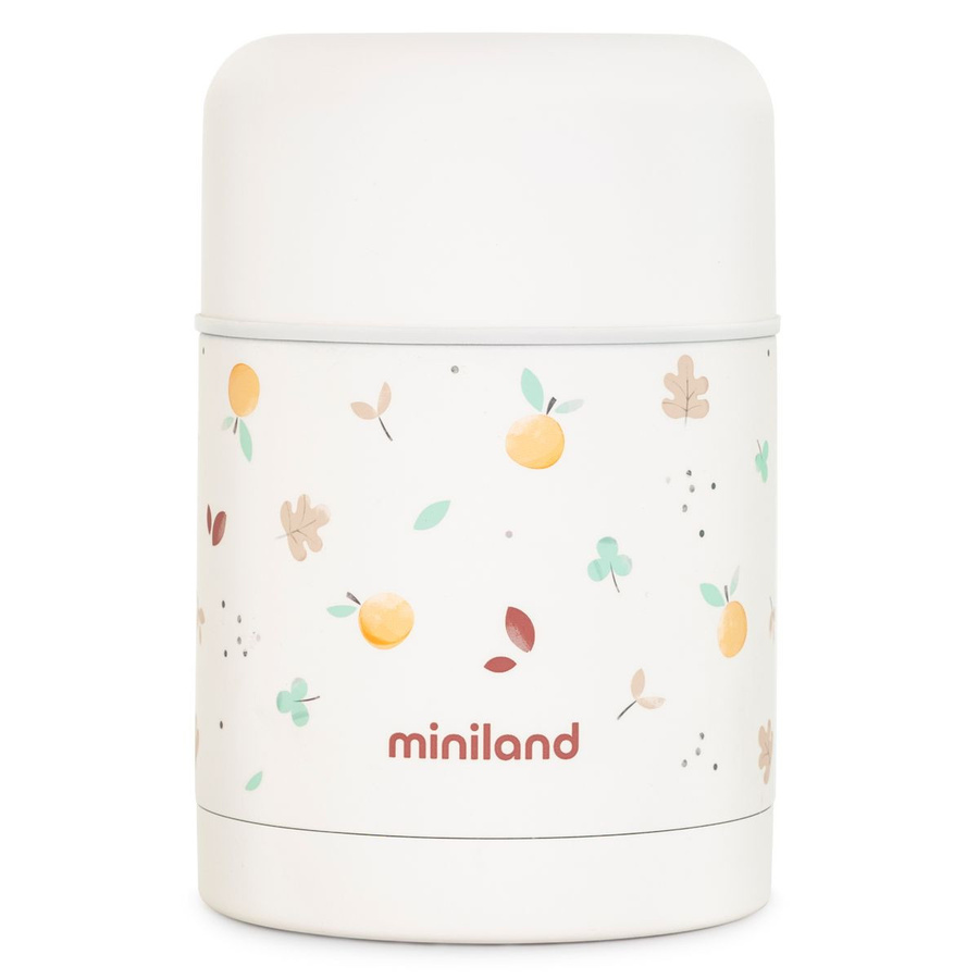 Miniland Edelstahl-Isolierbox Food Thermy 600 ml in Weiß mit Schraubverschluss - Bild 1