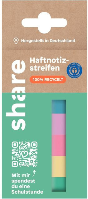 share Haftnotizstreifen Multi-Farben, 5x40 Blatt - Bild 1