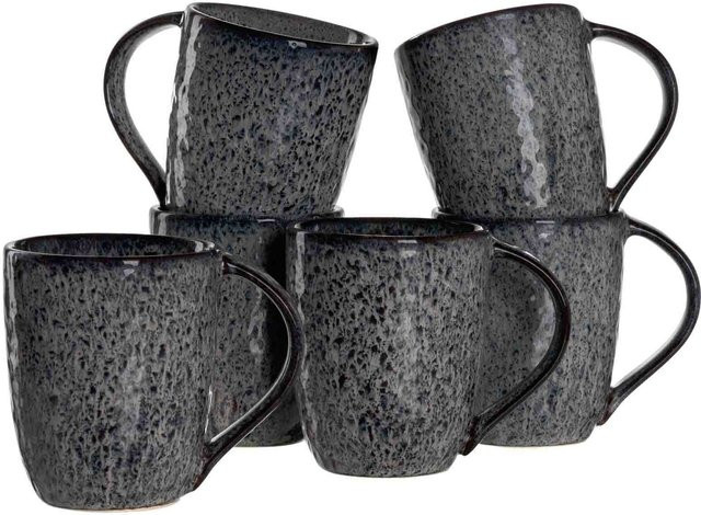 Leonardo Matera Kaffeebecher Anthrazit 6er Set 430 ml - Bild 1