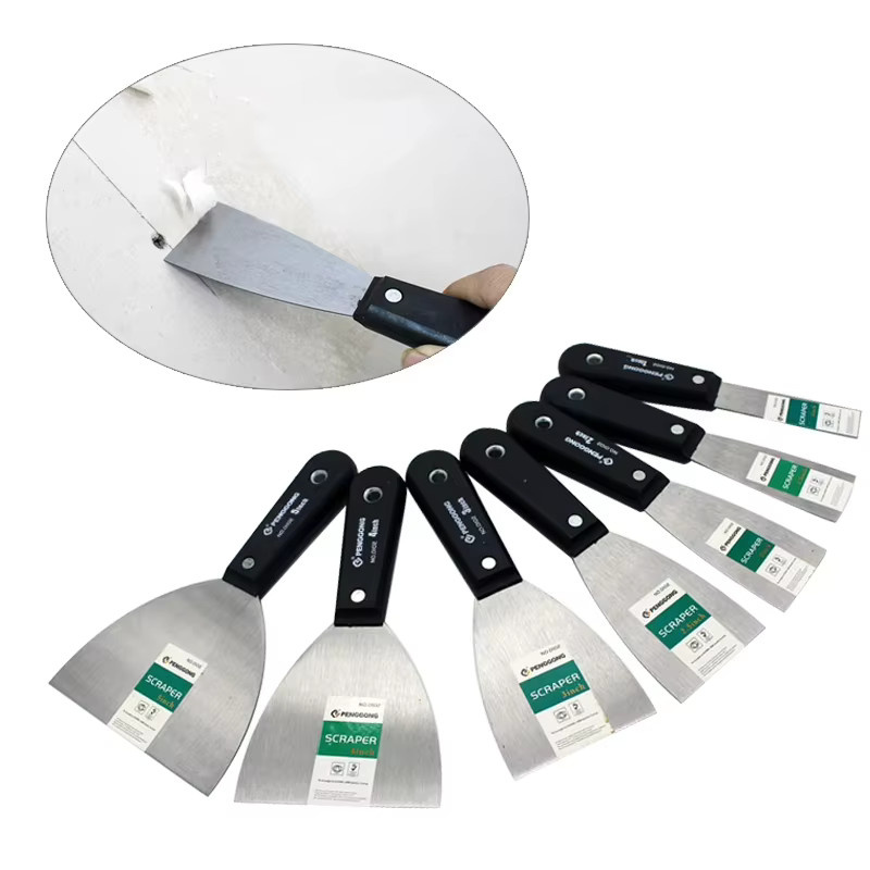 LiTuiLi 4/7-teiliges Spachtel-Set aus Kohlenstoffstahl mit Schaberklingen und Wandschaufel für Putzarbeiten - Bild 2