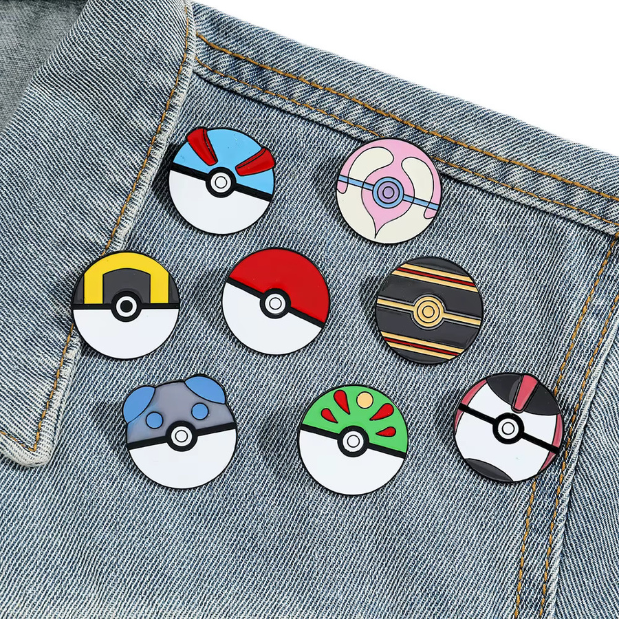 Bandai Anime Ball Cartoon Emaille-Pins, Metall-Brosche, Abzeichen - Bild 2