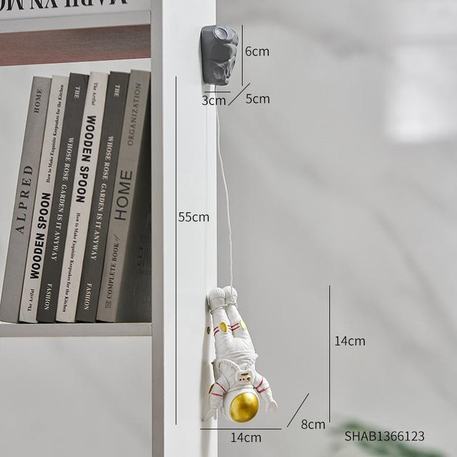 Moderne Astronautenstatue aus Harz von Household supplies MH zur Wanddekoration - Bild 1