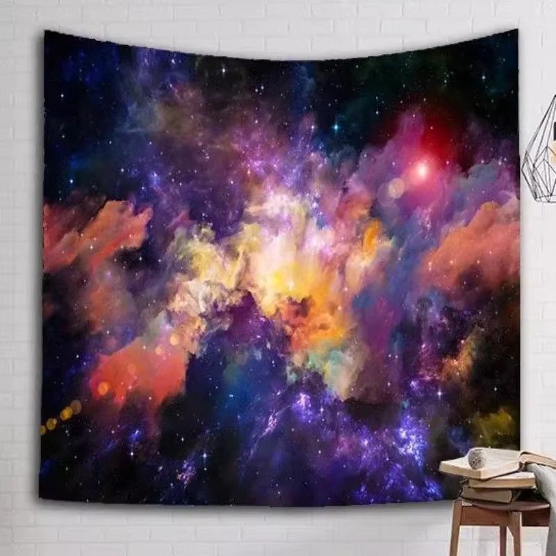 MINIDEAL Wandteppich Heller Nebel aus Polyester, Wandbehang Multicolor, B: 150 cm, H: 100 cm - Bild 2