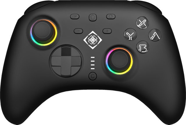 Deltaco Gaming GAM-198 RGB Wireless Controller schwarz für Nintendo Switch, PC und Mobile mit Bluetooth, USB-C und 3,5 mm Klinke - Bild 1