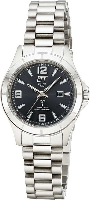 ETT Eco Tech Time Damenuhr, Solar, Edelstahl, Schwarz, 32 mm, 5 ATM - Bild 1