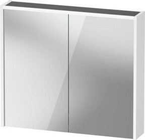Duravit D-Code LED-Badspiegel in Weiß mit 2 Türen, B/H/T: 80 x 70 x 14,8 cm - Bild 1