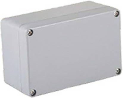 Molex MWE Industrial Solution 936040158 Universal-Gehäuse aus Aluminium Druckguss, pulverbeschichtet, Lichtgrau (RAL 7035), B/T/H: 12,5 x 8,0 x 5,7 cm - Bild 1
