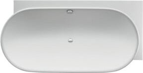 Duravit Oval-Badewanne Luv aus Mineralguss, Farbe: Weiß, Eck rechts, B/T/H: 185 x 95 x 46 cm - Bild 1