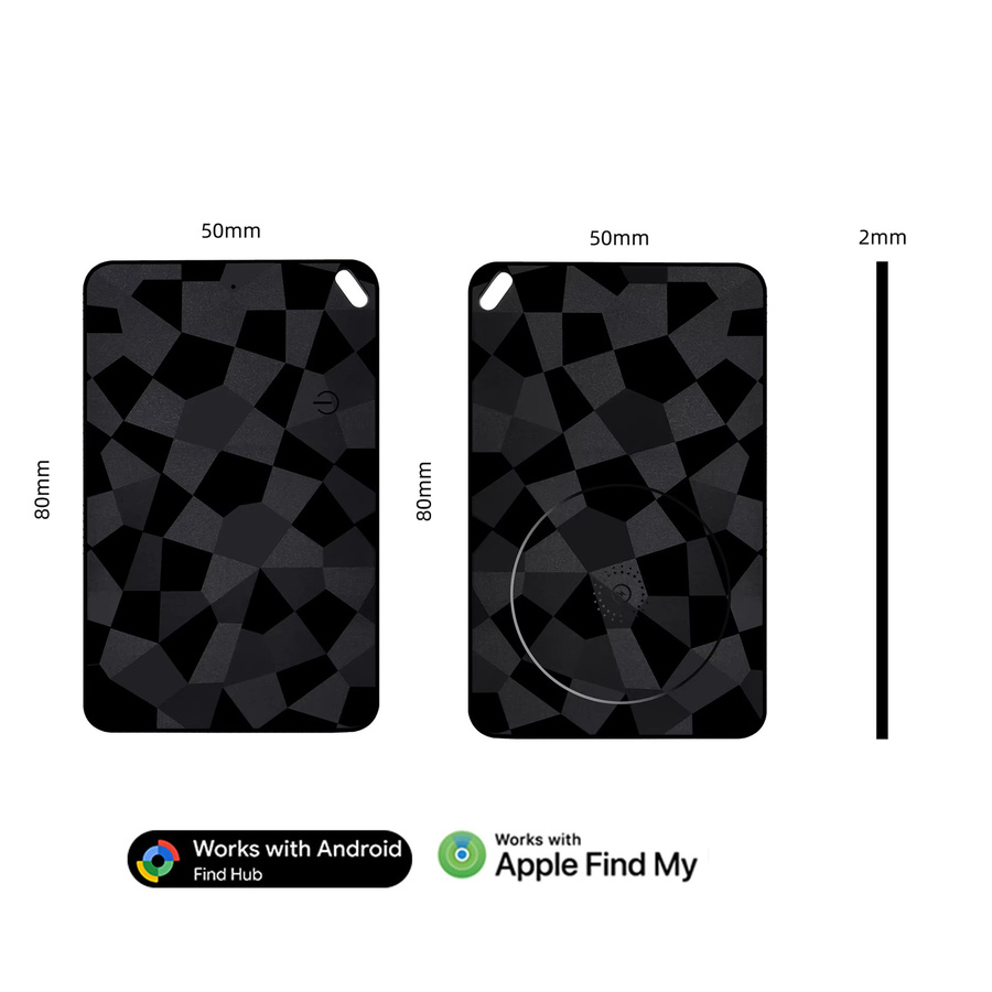 Leapii Smart Wallet Tracker in Schwarz für Android und iOS, kompatibel mit Find My Device oder Find Hub App für Wallet, Koffer und Taschen - Bild 5