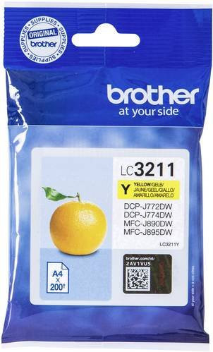 Original Brother Tintenpatrone LC-3211Y Gelb für Inkjet-Drucker - Bild 1