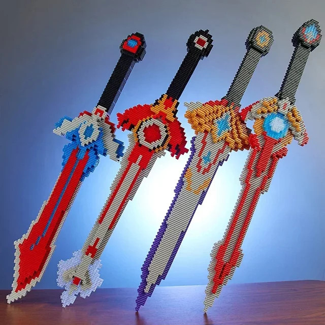 AMAZINGBLOKS Schwert Baustein Spielzeug, Fantasy, Bunt / Mehrfarbig - Bild 1