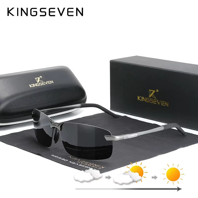 KINGSEVEN Sonnenbrille Halbrand, polarisiert, Herren - Bild 2