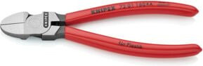 Knipex Seitenschneider für Kunststoff runder Kopf rot 160 mm - Bild 1