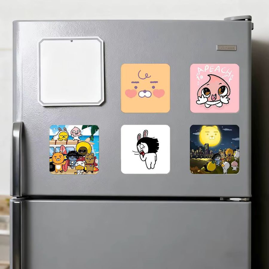 K-Kakao F-Friends quadratischer Kühlschrankmagnet-Aufkleber zur Personalisierung - Bild 3