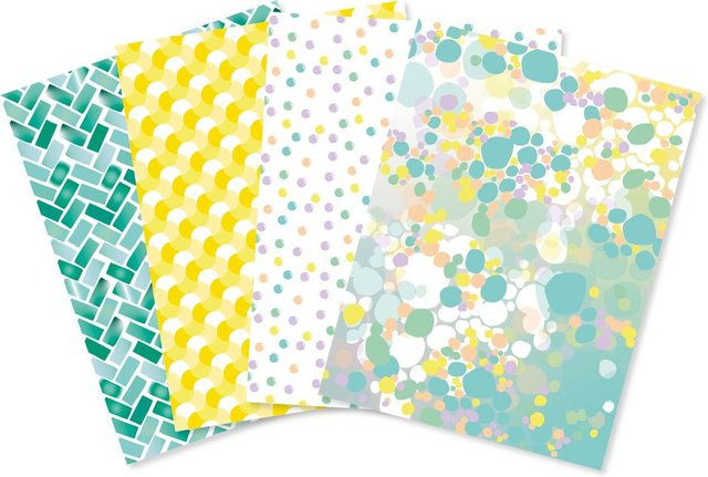 Décopatch Pocket Hot-Foil Collection Magic Colours in Rosé-Gold, Violett und Multicolor - Bild 1
