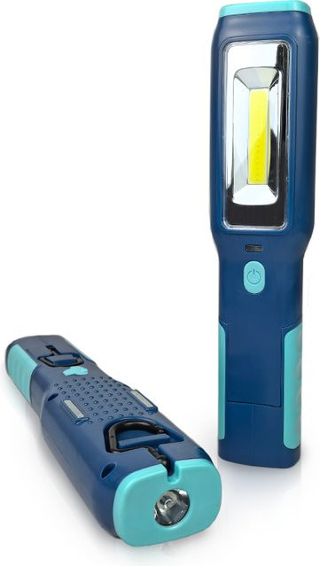 Magnetische LED-Arbeitsleuchte Typ-C wiederaufladbar, blaues COB-Flutlicht für Werkstatt und Autoreparatur - Bild 1